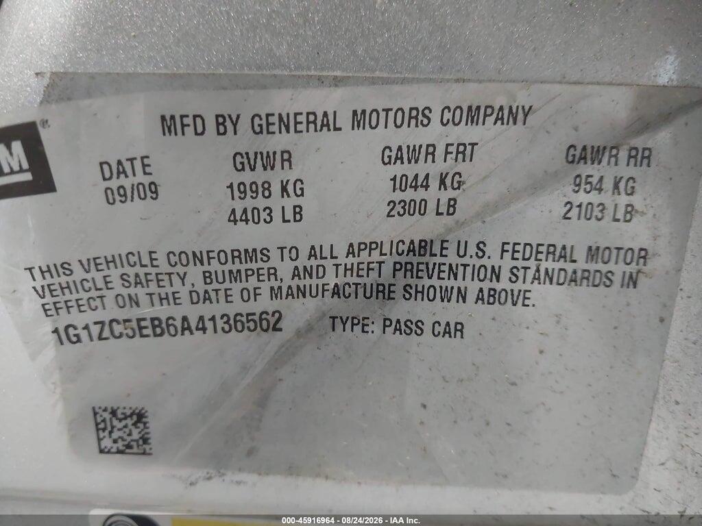 1G1ZC5EB6A4136562 2010 CHEVROLET MALIBU photo no. 9