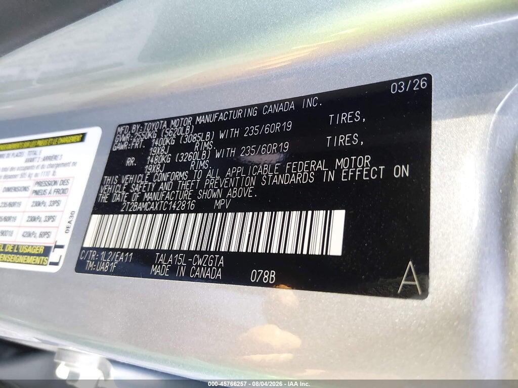 2T2BAMCAXTC142816 2026 LEXUS RX 350 photo no. 9