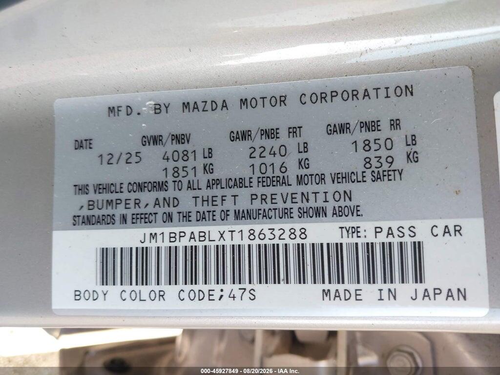 JM1BPABLXT1863288 2026 MAZDA 3 photo no. 9