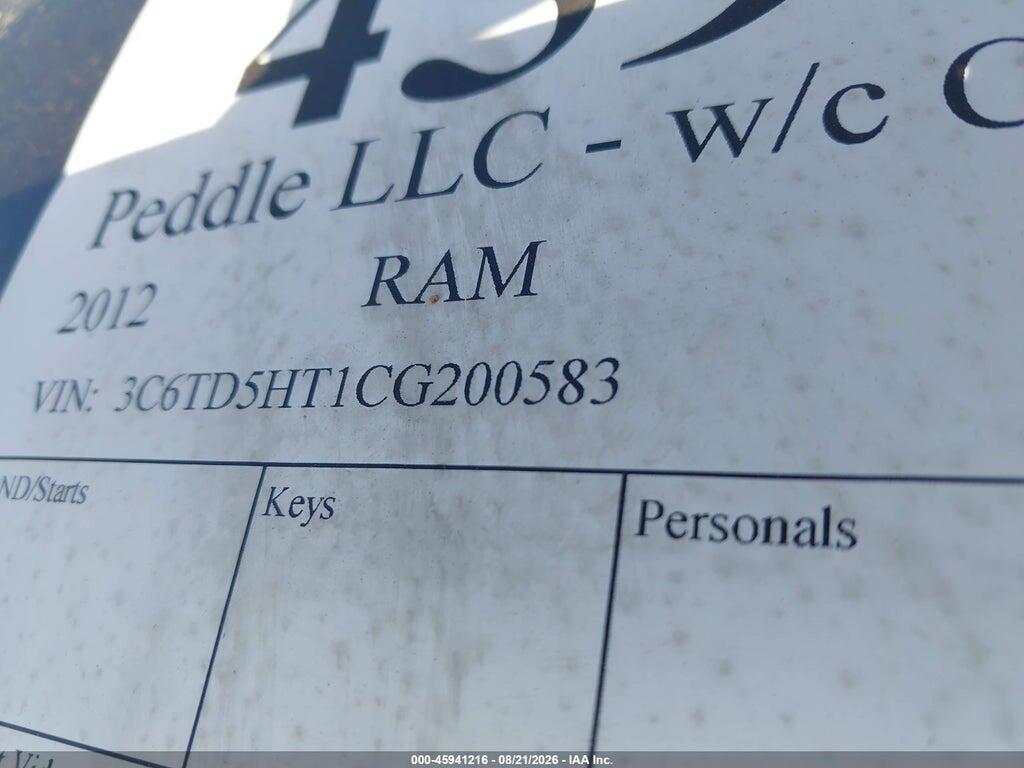 3C6TD5HT1CG200583 2012 RAM 2500 photo no. 9