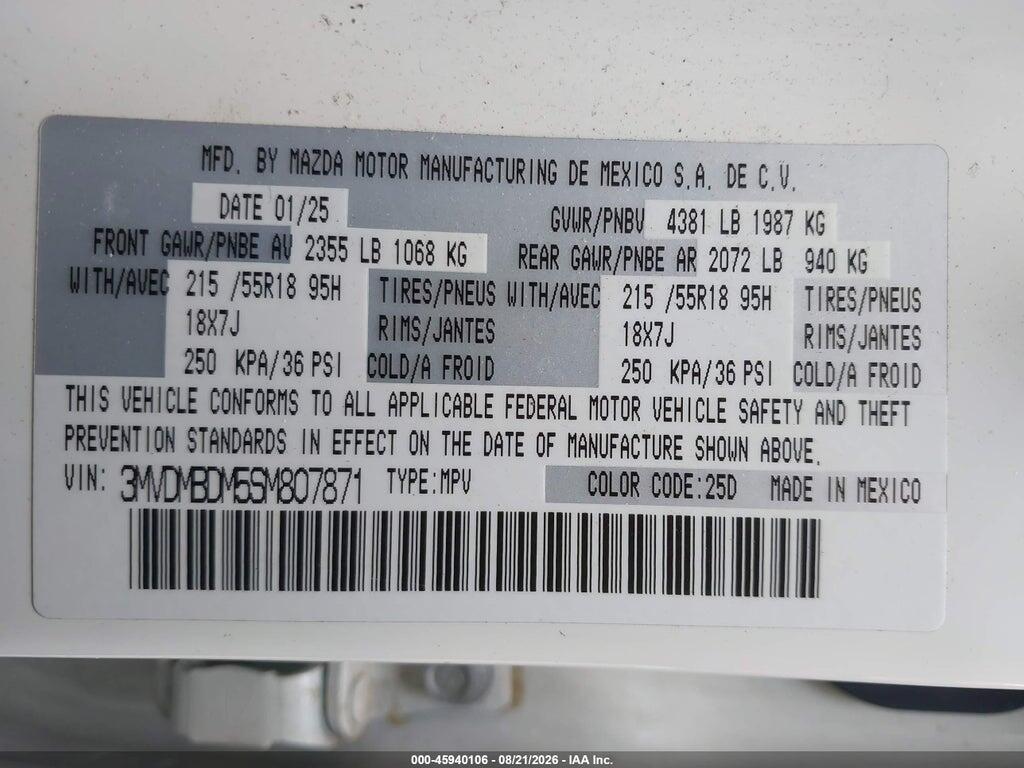 3MVDMBDM5SM807871 2025 MAZDA CX-30 photo no. 9