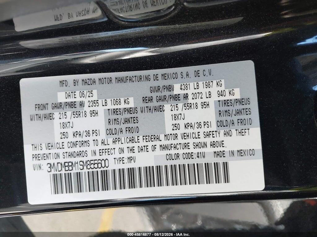 3MVDMBBM1SM855600 2025 MAZDA CX-30 photo no. 9