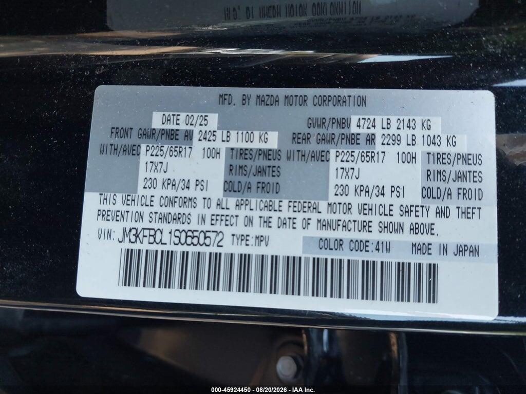 JM3KFBCL1S0650572 2025 MAZDA CX-5 photo no. 9