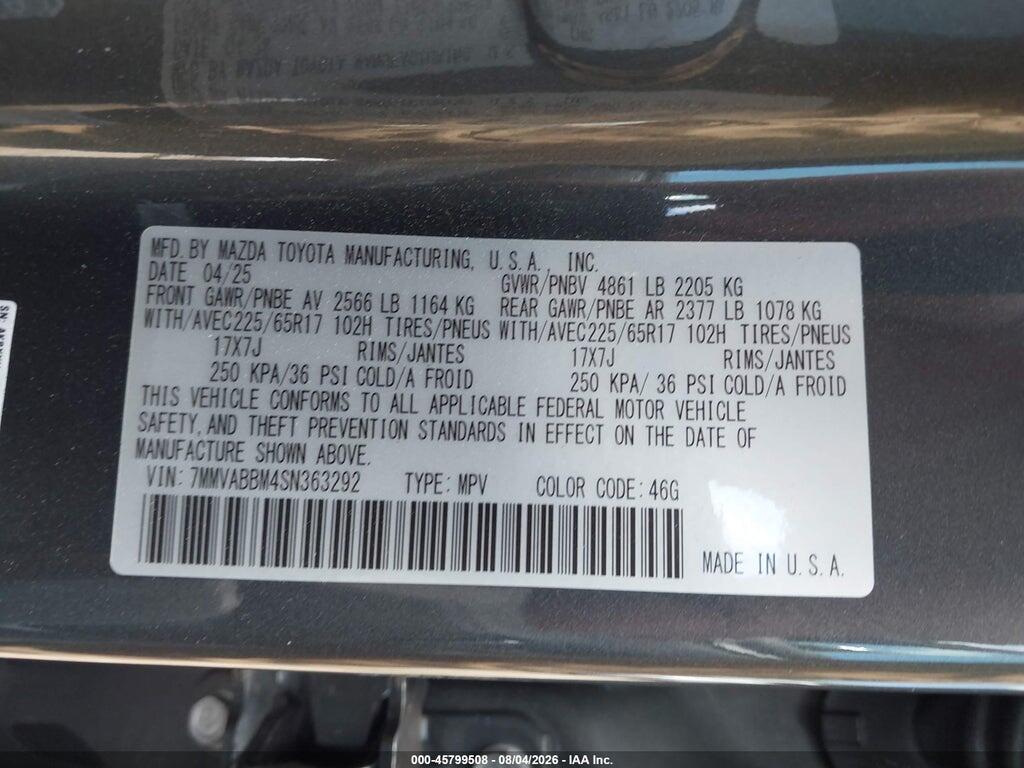 7MMVABBM4SN363292 2025 MAZDA CX-50 photo no. 9