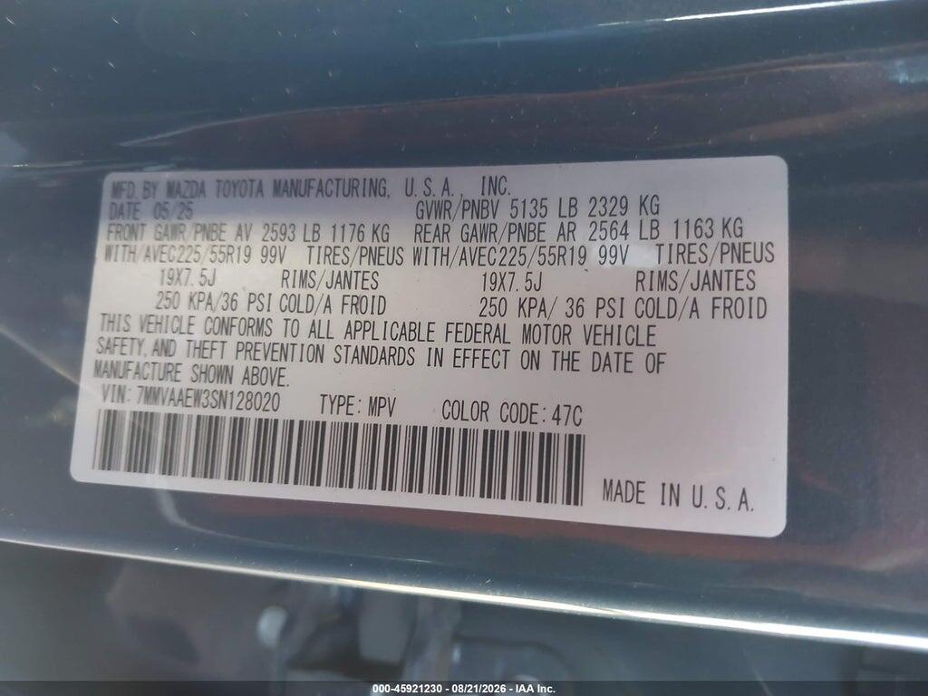 7MMVAAEW3SN128020 2025 MAZDA CX-50 HYBRID photo no. 9