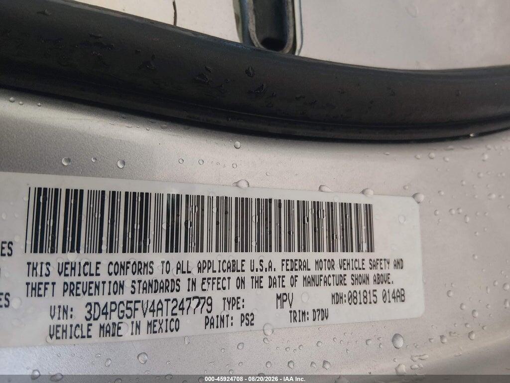 3D4PG5FV4AT247779 2010 DODGE JOURNEY photo no. 9