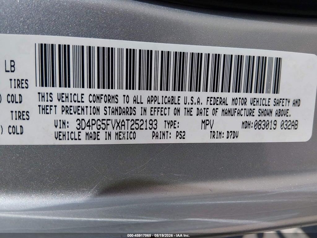3D4PG5FVXAT252193 2010 DODGE JOURNEY photo no. 9