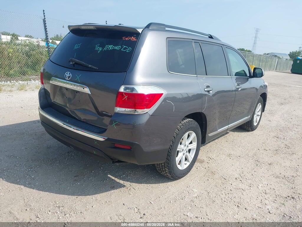 5TDBK3EH8CS156324 2012 TOYOTA HIGHLANDER photo no. 4
