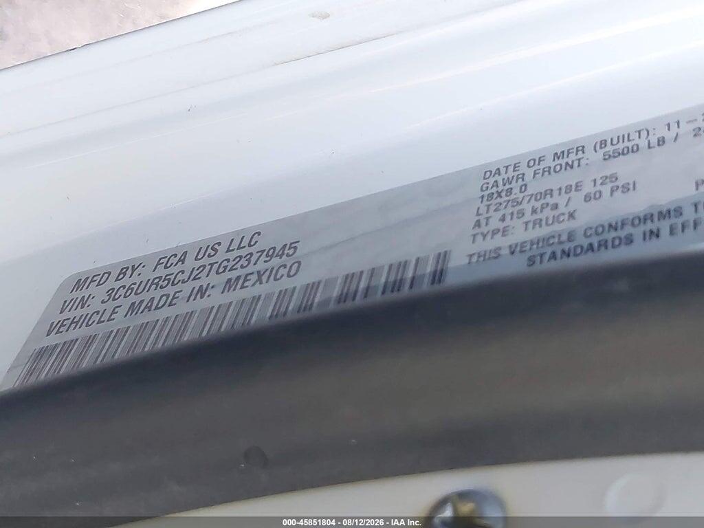 3C6UR5CJ2TG237945 2026 RAM 2500 photo no. 9