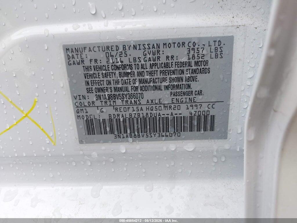 3N1AB8BV5SY366070 2025 NISSAN SENTRA photo no. 9