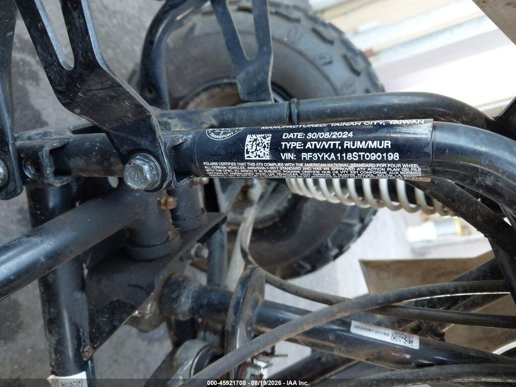 RF3YKA118ST090198 2025 POLARIS OUTLAW photo no. 10