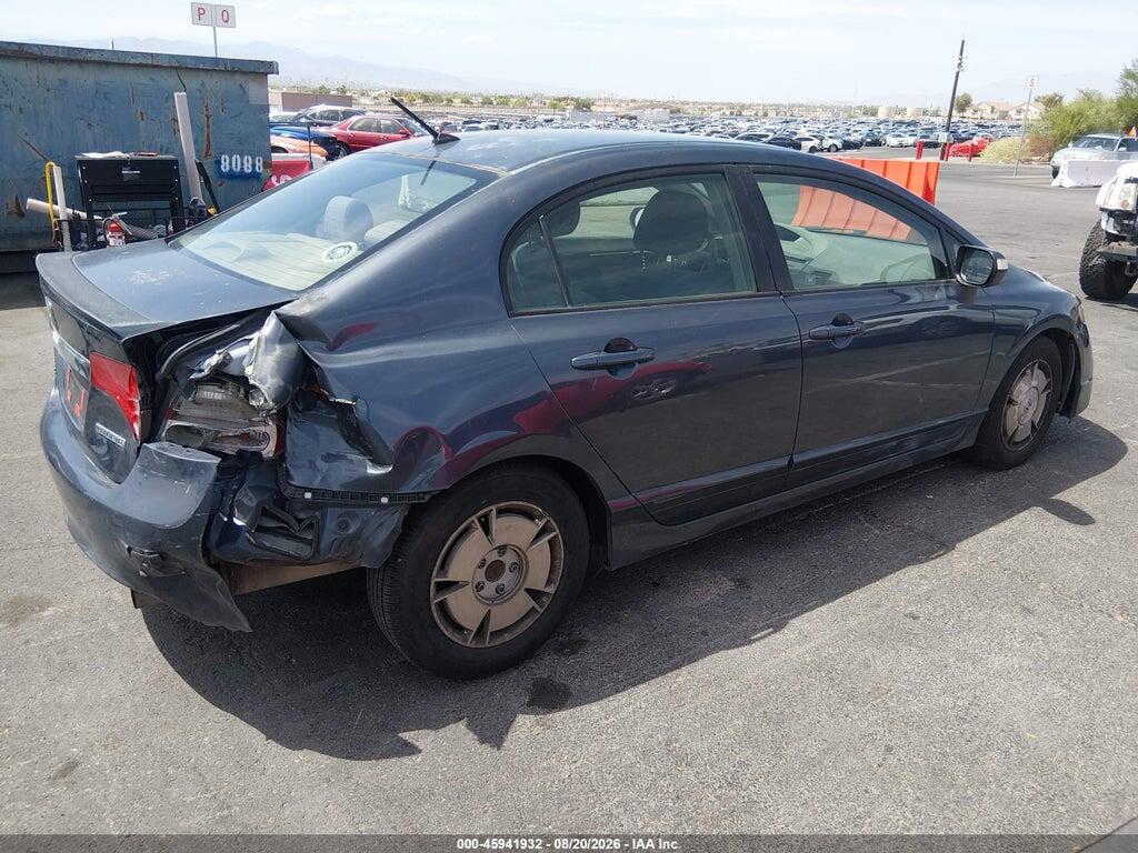 JHMFA3F25AS001327 2010 HONDA CIVIC HYBRID photo no. 4