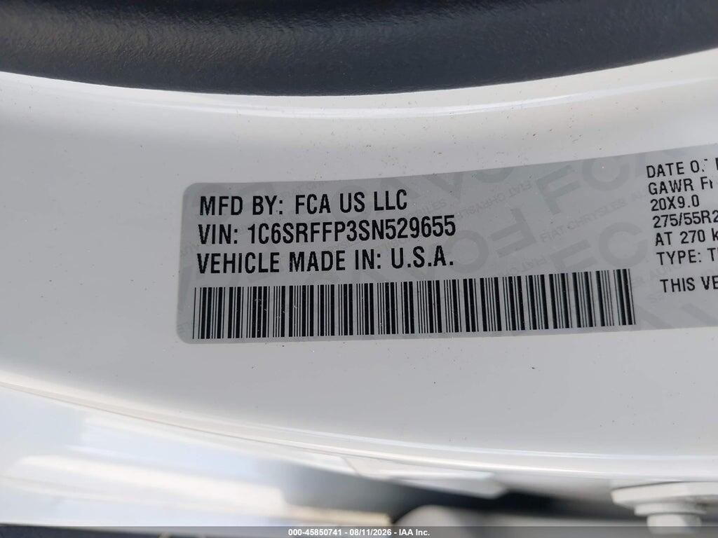 1C6SRFFP3SN529655 2025 RAM 1500 photo no. 9