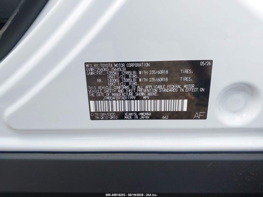 JTMBDAFBXTA011999 2026 TOYOTA BZ photo no. 9