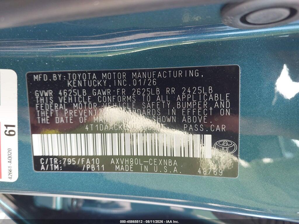 4T1DAACK5TU266365 2026 TOYOTA CAMRY photo no. 9