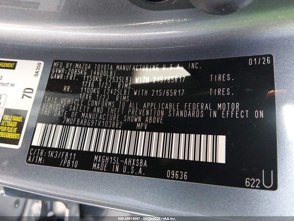 7MUFBABG9TV103882 2026 TOYOTA COROLLA CROSS HYBRID photo no. 9