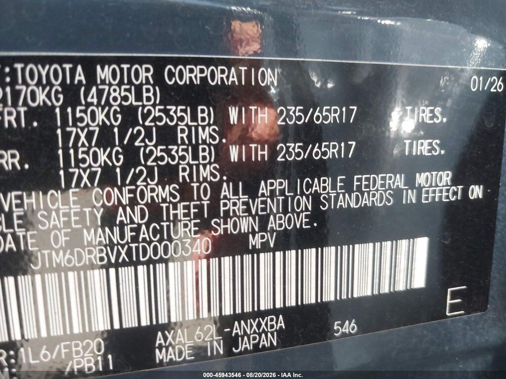 JTM6DRBVXTD000340 2026 TOYOTA RAV4 photo no. 9