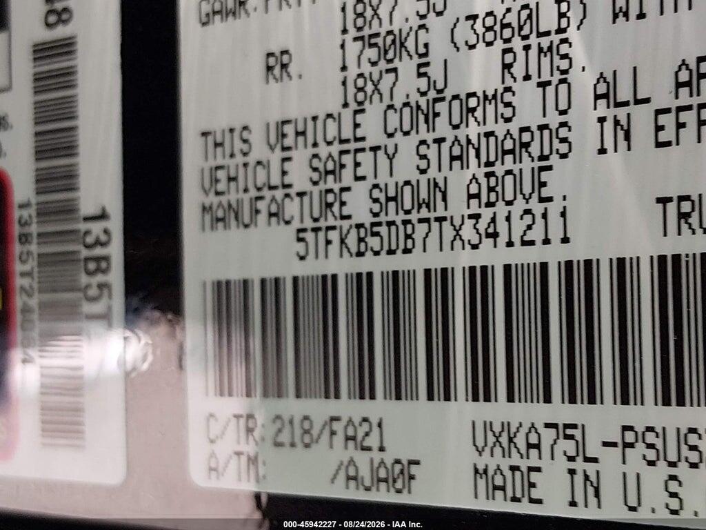 5TFKB5DB7TX341211 2026 TOYOTA TUNDRA photo no. 9