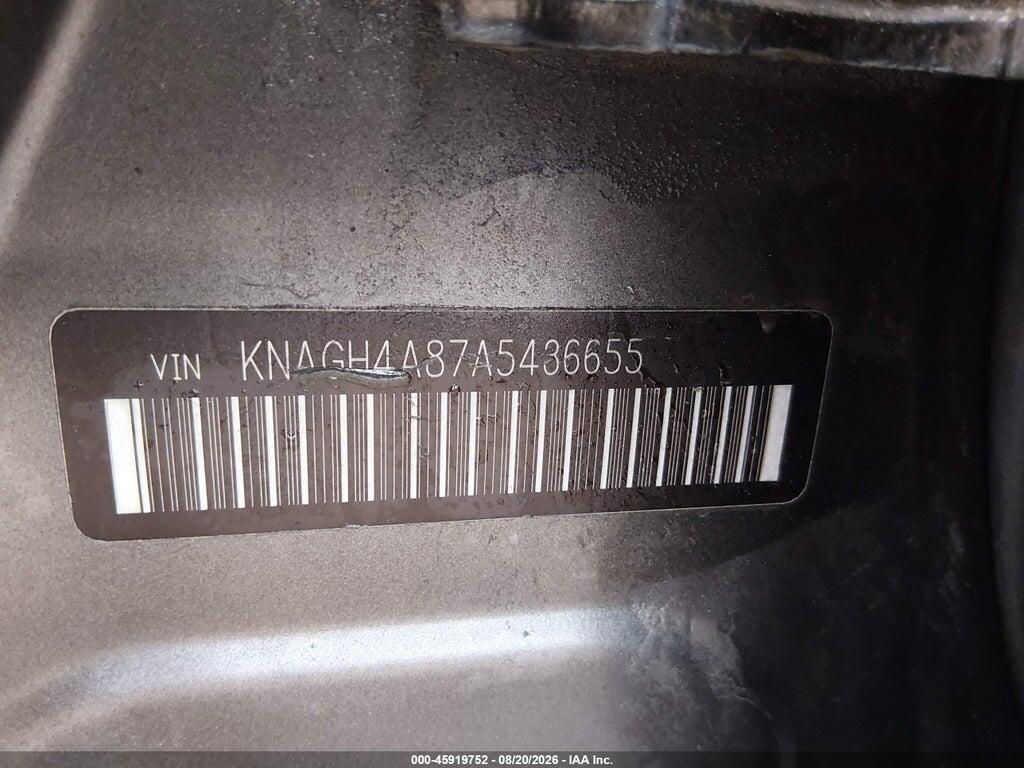 KNAGH4A87A5436655 2010 KIA OPTIMA photo no. 9