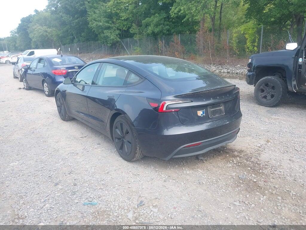5YJ3E1EA5SF005172 2025 TESLA MODEL 3 photo no. 3