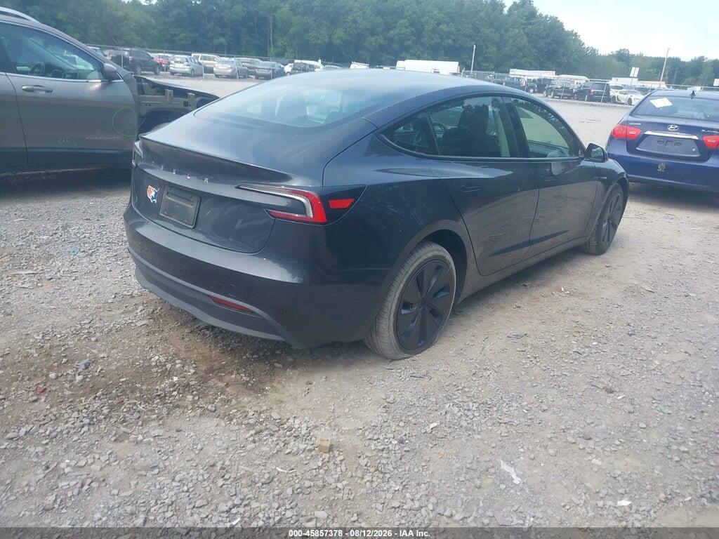 5YJ3E1EA5SF005172 2025 TESLA MODEL 3 photo no. 4