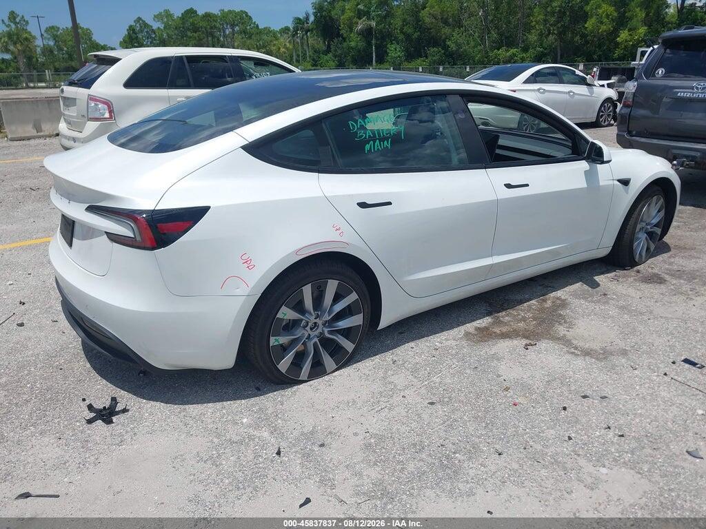 5YJ3E1EA5SF076730 2025 TESLA MODEL 3 photo no. 4
