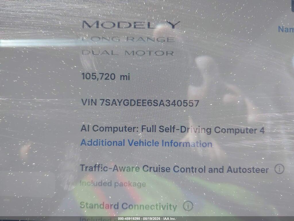 7SAYGDEE6SA340557 2025 TESLA MODEL Y photo no. 7