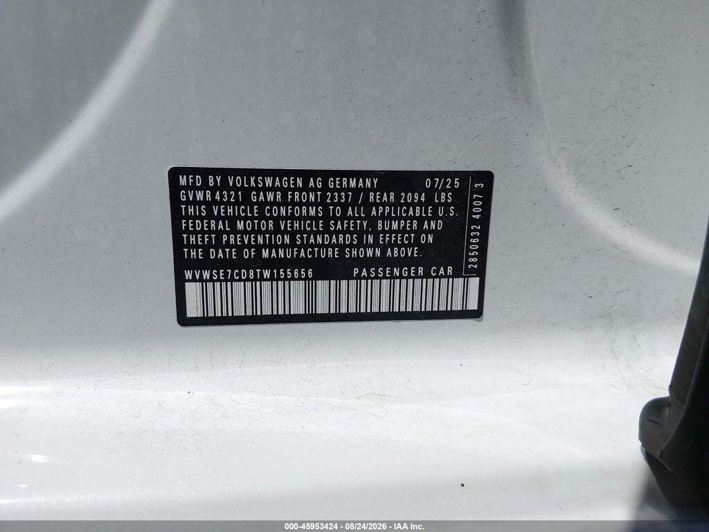 WVWSE7CD8TW155656 2026 VOLKSWAGEN GOLF GTI photo no. 9