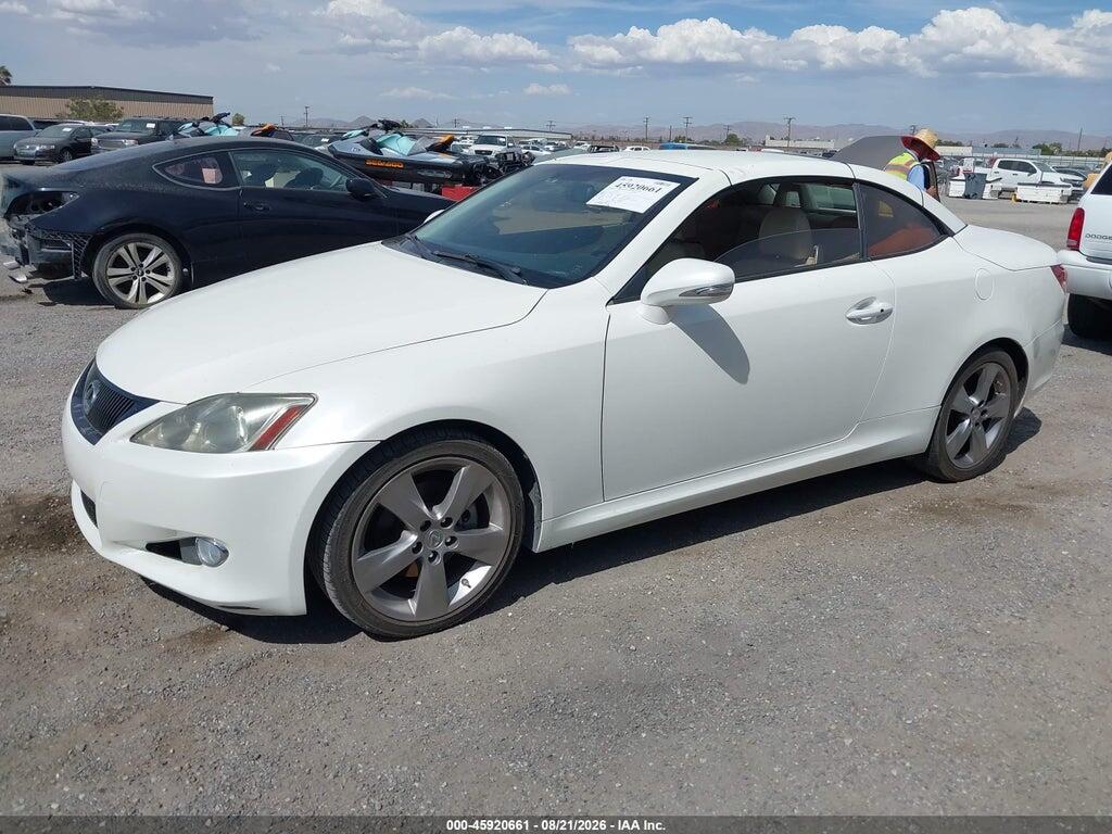JTHFF2C2XA2504495 2010 LEXUS IS 250C photo no. 2