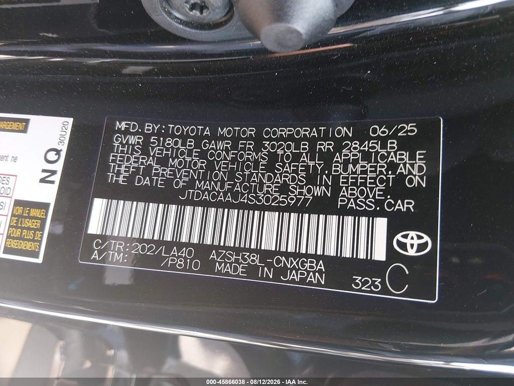 JTDACAAJ4S3025977 2025 TOYOTA CROWN SIGNIA photo no. 9