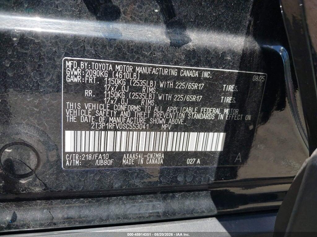 2T3P1RFV0SC553041 2025 TOYOTA RAV4 photo no. 9