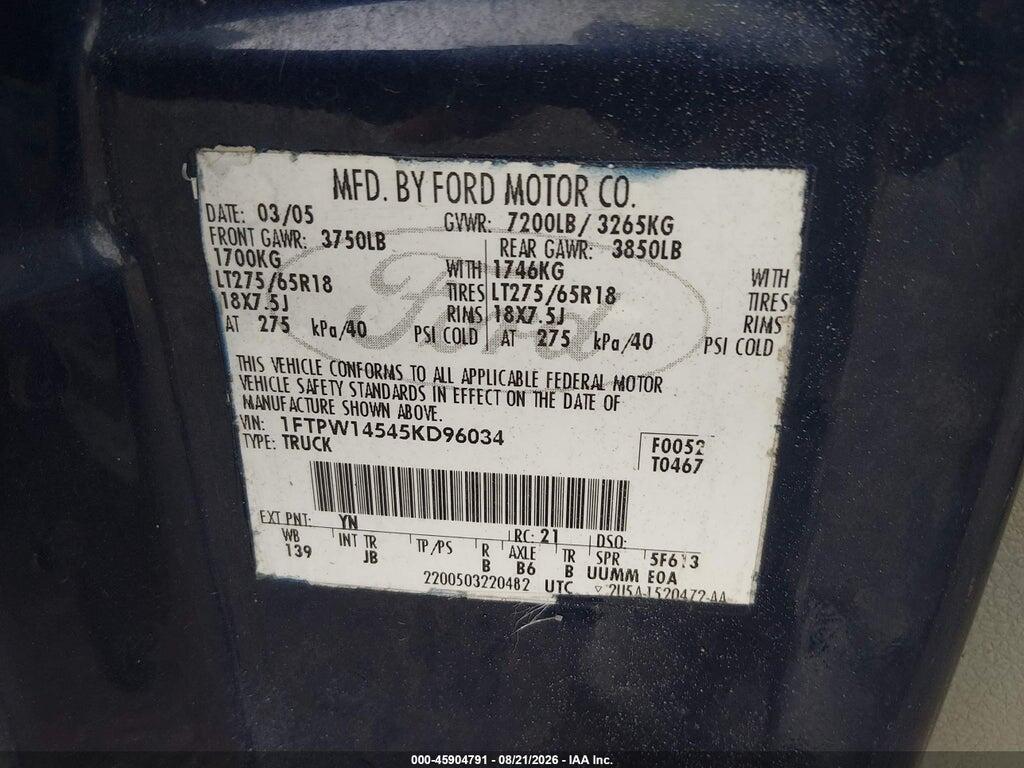 1FTRW12W77KA54682 2007 FORD F-150 photo no. 9
