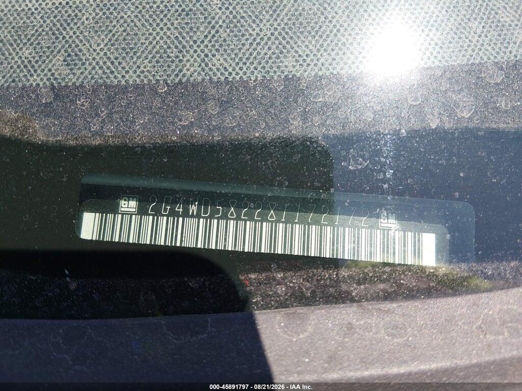 2G4WD582281172172 2008 BUICK LACROSSE photo no. 9
