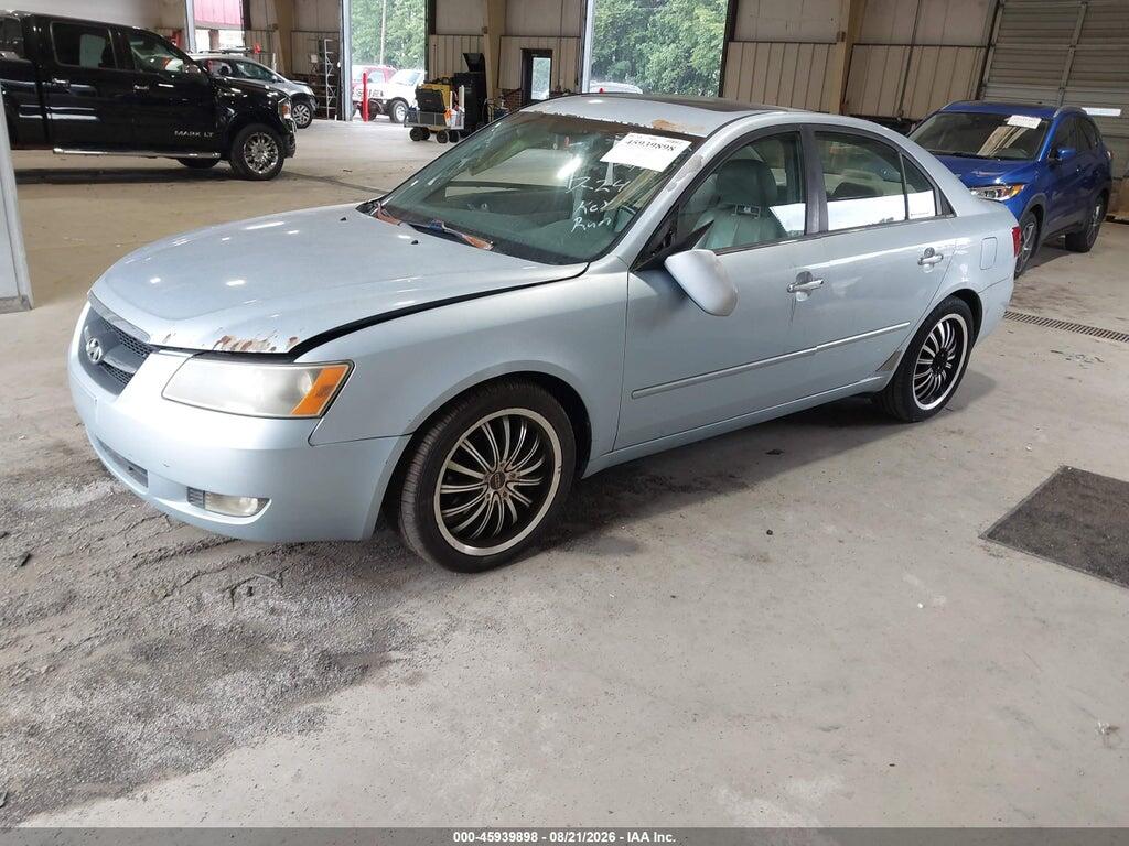 5NPEU46F37H245921 2007 HYUNDAI SONATA photo no. 2