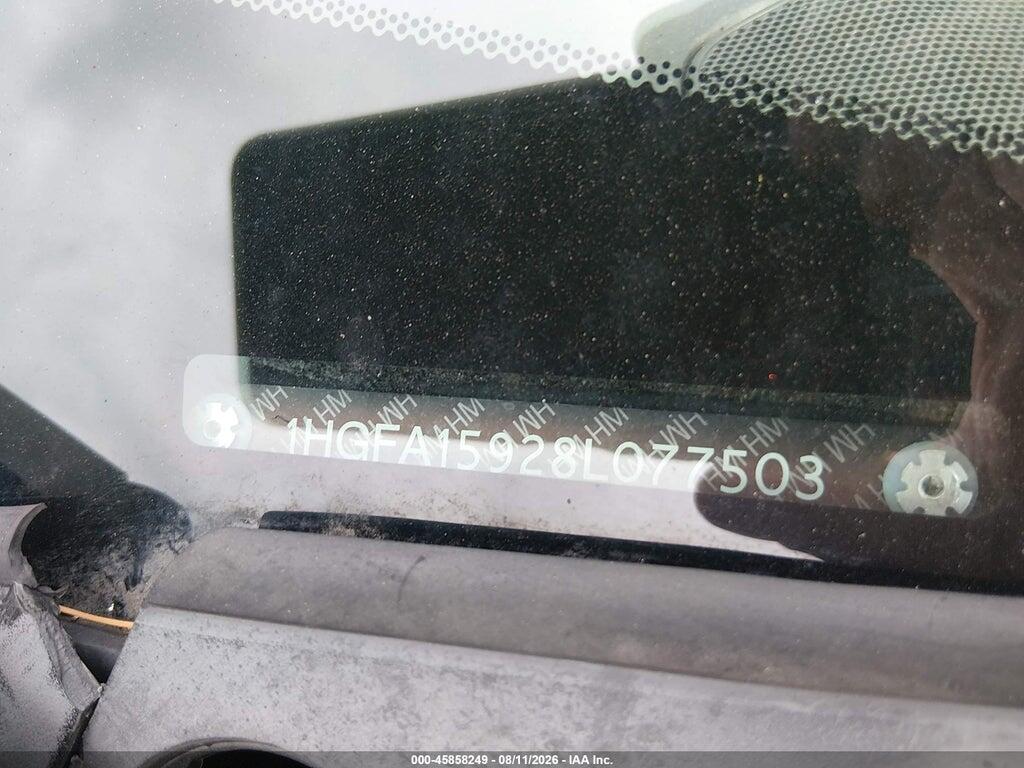 1HGFA15928L077503 2008 HONDA CIVIC photo no. 11