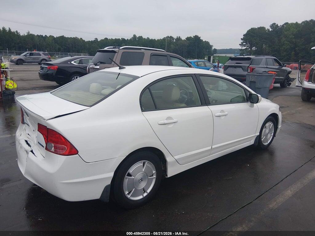 JHMFA36258S008918 2008 HONDA CIVIC HYBRID photo no. 4