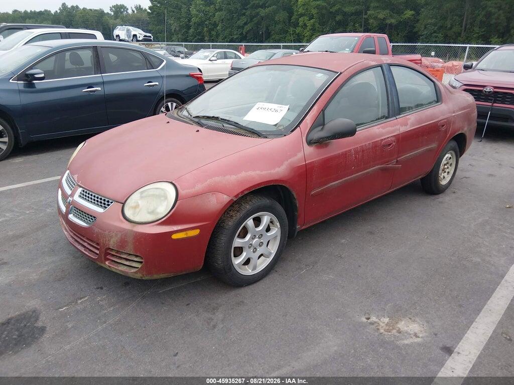 1B3ES56C55D172380 2005 DODGE NEON photo no. 2