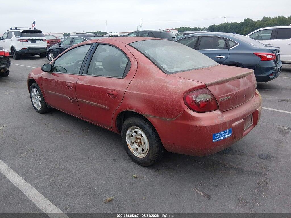 1B3ES56C55D172380 2005 DODGE NEON photo no. 3