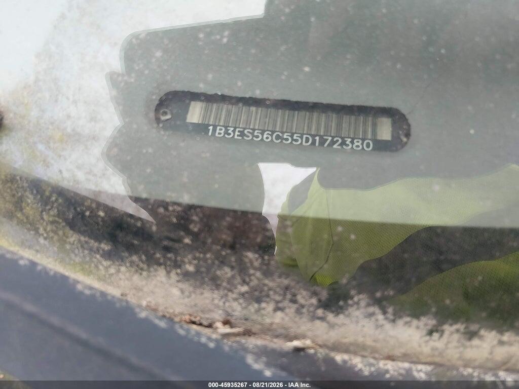 1B3ES56C55D172380 2005 DODGE NEON photo no. 9