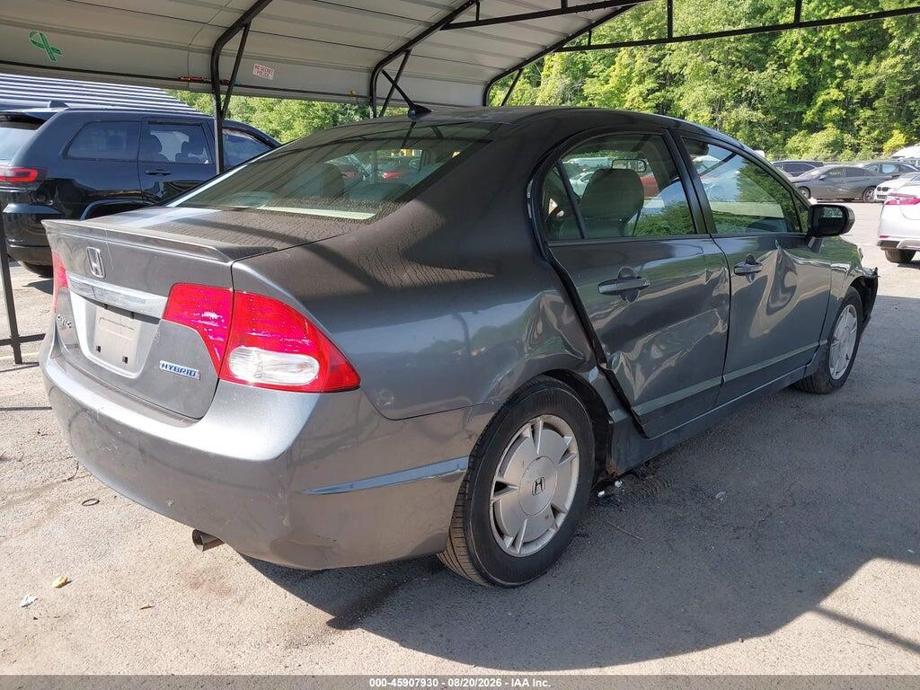 JHMFA36279S001406 2009 HONDA CIVIC HYBRID photo no. 4