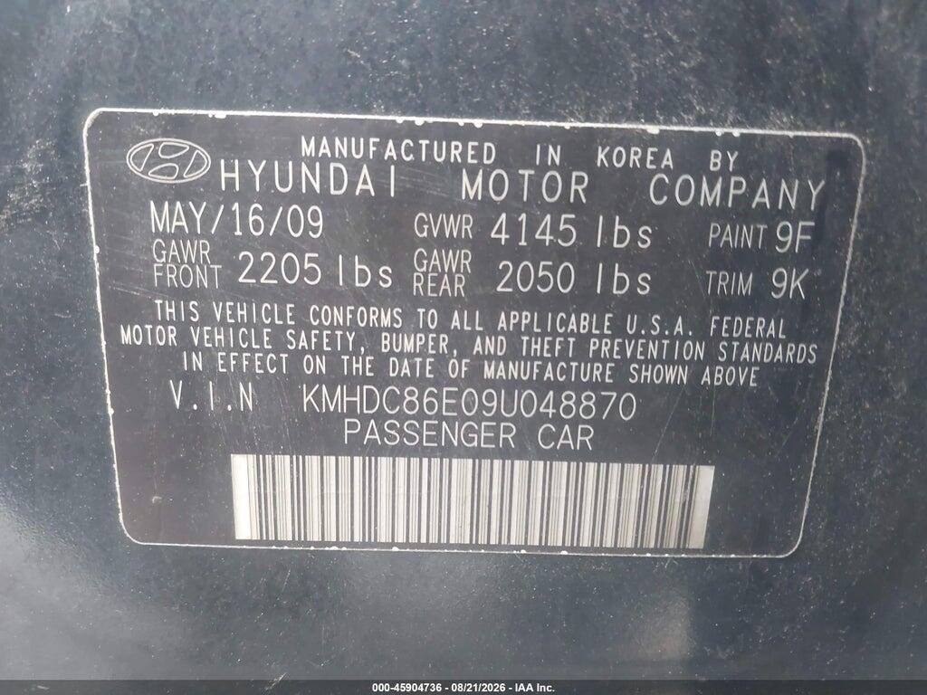 KMHDC86E09U048870 2009 HYUNDAI ELANTRA TOURING photo no. 9