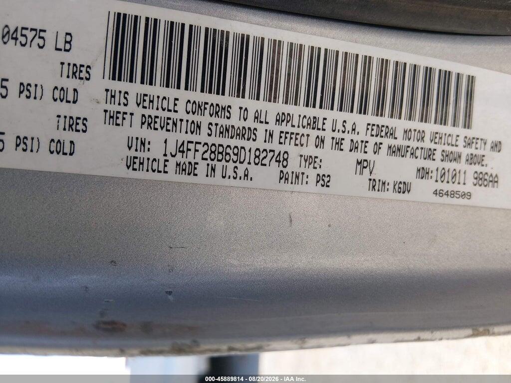 1J4FF28B69D182748 2009 JEEP PATRIOT photo no. 9