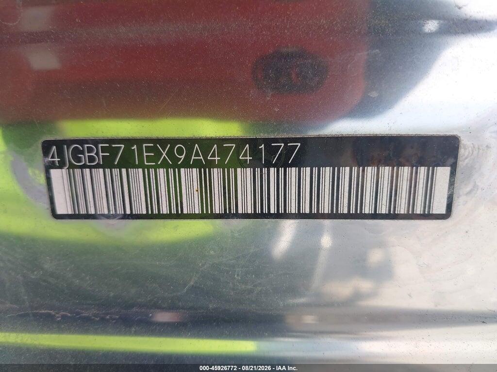 4JGBF71EX9A474177 2009 MERCEDES-BENZ GL 450 photo no. 9