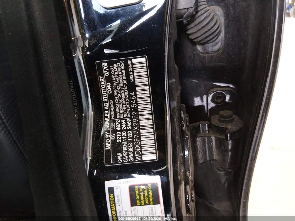 WDDGF77X29F215484 2009 MERCEDES-BENZ C 63 AMG photo no. 9