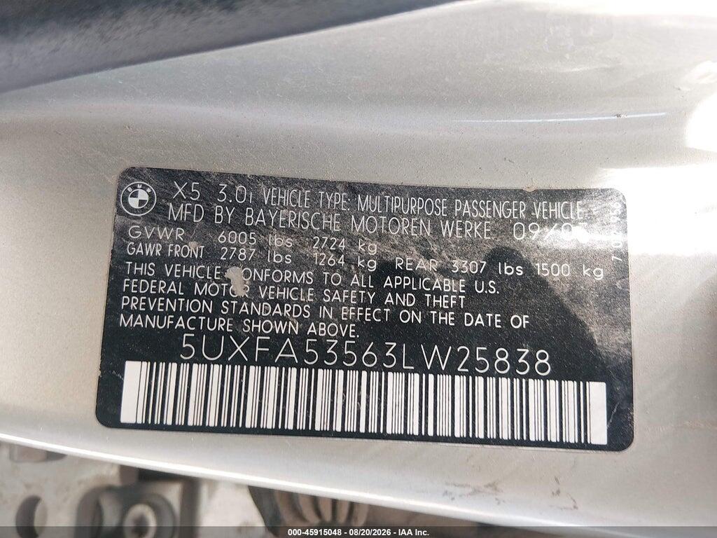 5UXFA53563LW25838 2003 BMW X5 photo no. 9