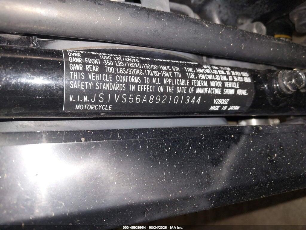 JS1VS56A892101344 2009 SUZUKI VZ800 photo no. 10