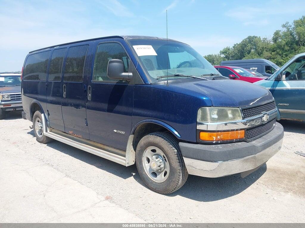 2003 CHEVROLET EXPRESS PASSENGER 1GAGG25U631182909