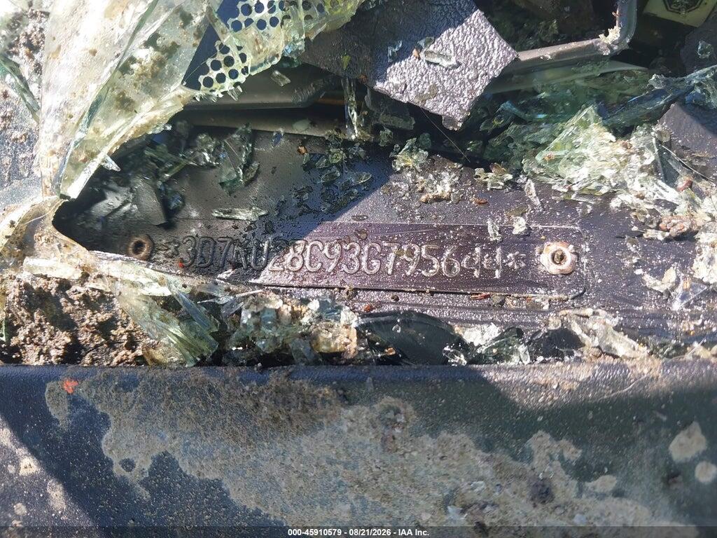 3D7KU28C93G795644 2003 DODGE RAM 2500 photo no. 9
