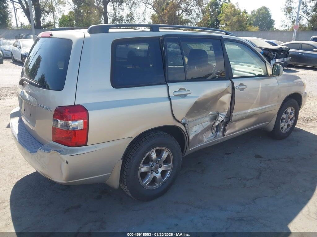 JTEDP21A250052619 2005 TOYOTA HIGHLANDER photo no. 4