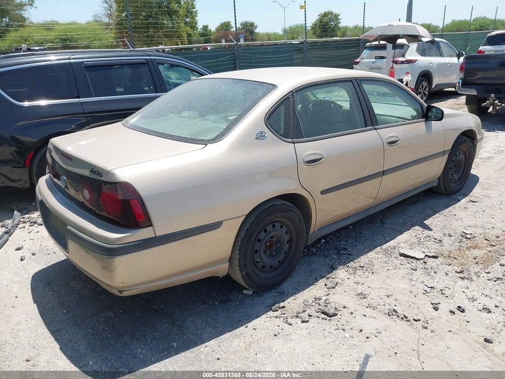 2G1WF52E849143815 2004 CHEVROLET IMPALA photo no. 4